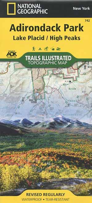 Trails Illustrated Adirondack Park trail map